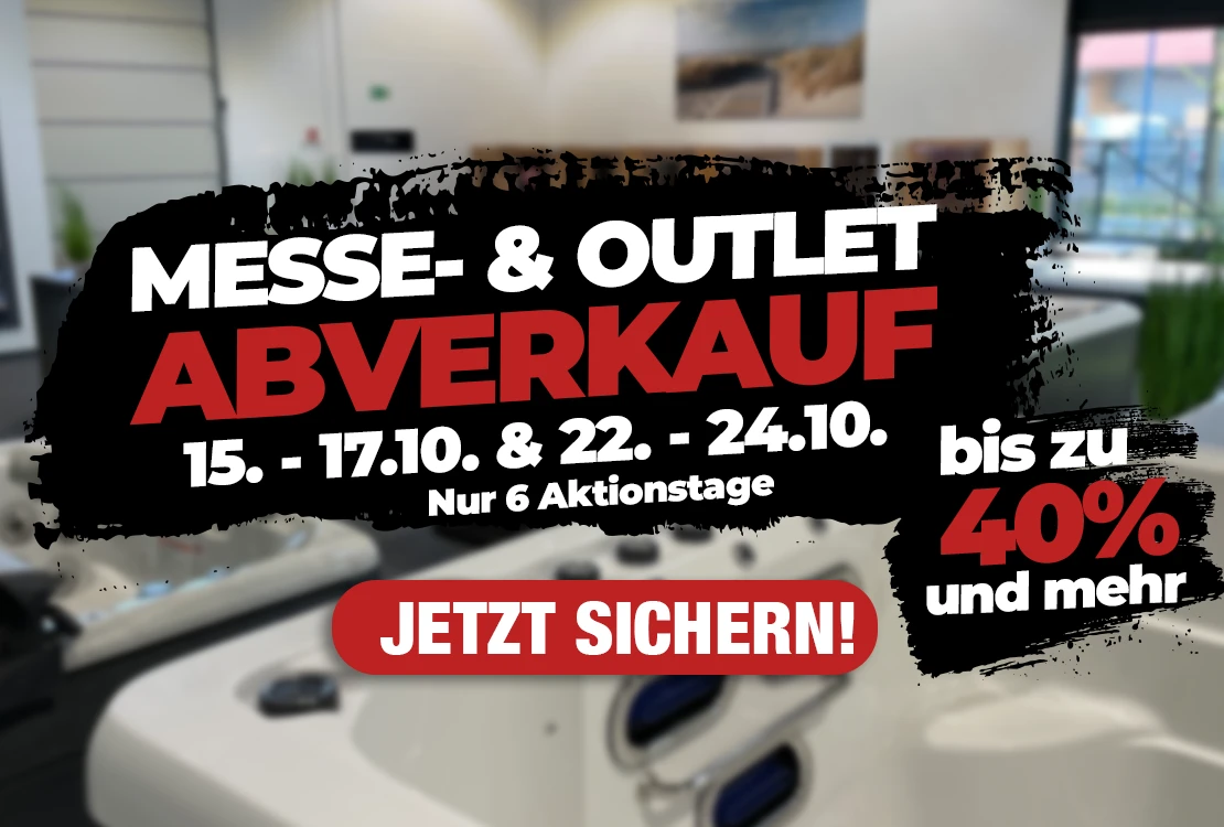 Messe- & Outlet-Abverkauf: bis zu 40 % und mehr – nur 15.–17.10. & 22.–24.10.2026