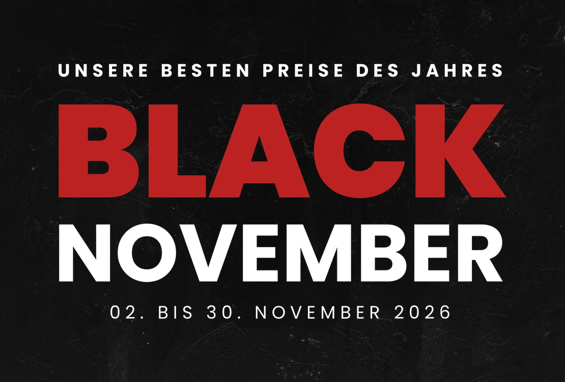 Black November bei ARMSTARK: unsere besten Preise des Jahres vom 02. bis 30. November 2026