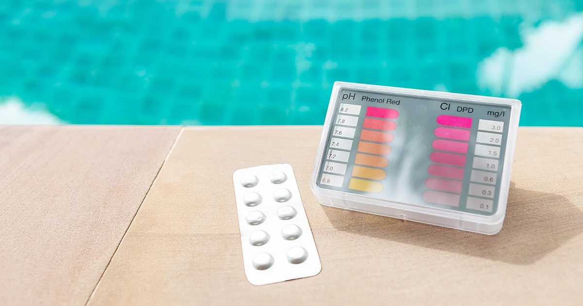 pH-Test Wasserpflege für Whirlpools