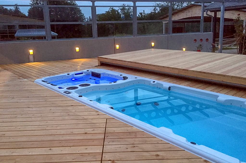 Swim Spa und Pool Lounge