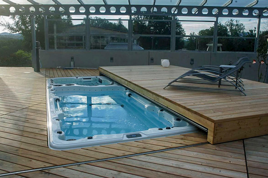 Swim Spa Aquarius mit Pool Lounge