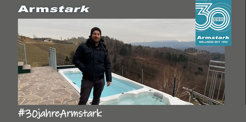 #30jahreArmstark - ein zufriedener Swim Spa berichtet