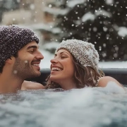 Armstark Whirlpool Swimspa Winter Paar